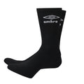 Black - Back - Umbro Mens Sports Socks (Pack of 3)