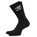 Black - Front - Umbro Mens Sports Socks (Pack of 3)