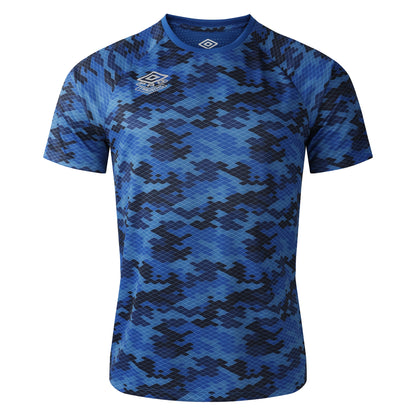 Classic Blue - Front - Umbro Mens Pro Training Graphic Camo Jersey