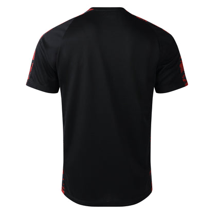 Black-Red Dahlia - Back - Umbro Mens Pro Training Active Jersey