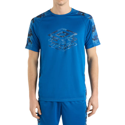 Classic Blue - Side - Umbro Mens Pro Training Active Jersey