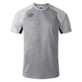Harbor Mist-Black - Front - Umbro Mens Pro Polyester Training T-Shirt