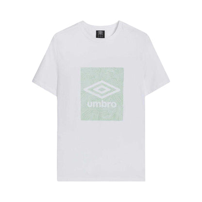 Brilliant White - Front - Umbro Mens Geo Wave T-Shirt
