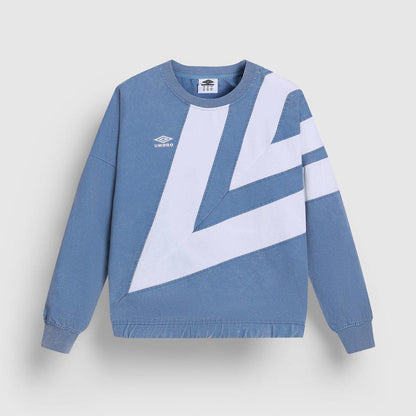 Infinity-Brilliant White - Front - Umbro Mens Diamond Drill Washed Sweatshirt