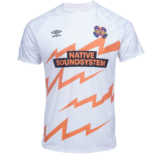 White-Nimbus Cloud - Front - Umbro Mens Culture Clash Red Bull Jersey