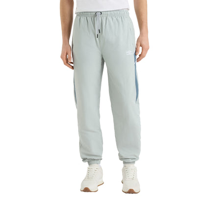 Pearl Blue-Blue Mirage-Brilliant White - Side - Umbro Mens Relaxed Fit Tracksuit Bottoms