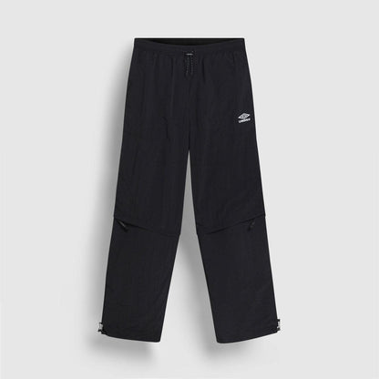 Black - Front - Umbro Mens Zip-Off Loose Fit Tracksuit Bottoms