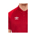 Chilli Red-Vermillion - Back - Umbro Childrens-Kids Polyester Polo Shirt