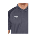 Carbon-Black - Back - Umbro Childrens-Kids Polyester Polo Shirt