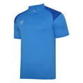 Ibiza Blue-Royal Blue - Front - Umbro Childrens-Kids Polyester Polo Shirt