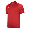 Chilli Red-Vermillion - Front - Umbro Childrens-Kids Polyester Polo Shirt