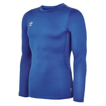 Royal Blue - Front - Umbro Mens Core Crew Neck Long-Sleeved Base Layer Top