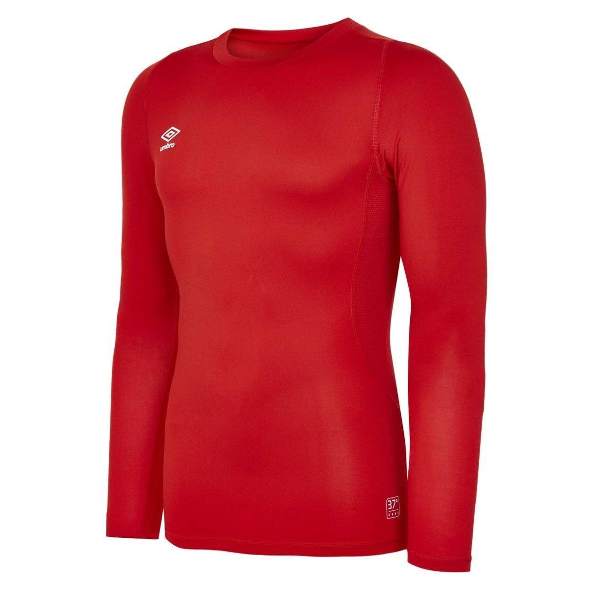 Vermillion - Front - Umbro Mens Core Crew Neck Long-Sleeved Base Layer Top