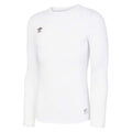 Brilliant White - Front - Umbro Mens Core Crew Neck Long-Sleeved Base Layer Top