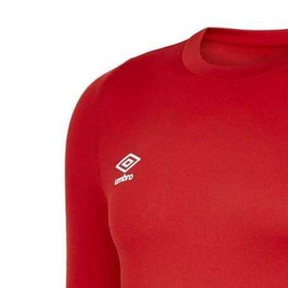Vermillion - Pack Shot - Umbro Childrens-Kids Core Crew Neck Base Layer Top