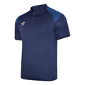 Peacoat-Navy - Front - Umbro Childrens-Kids Polyester Polo Shirt