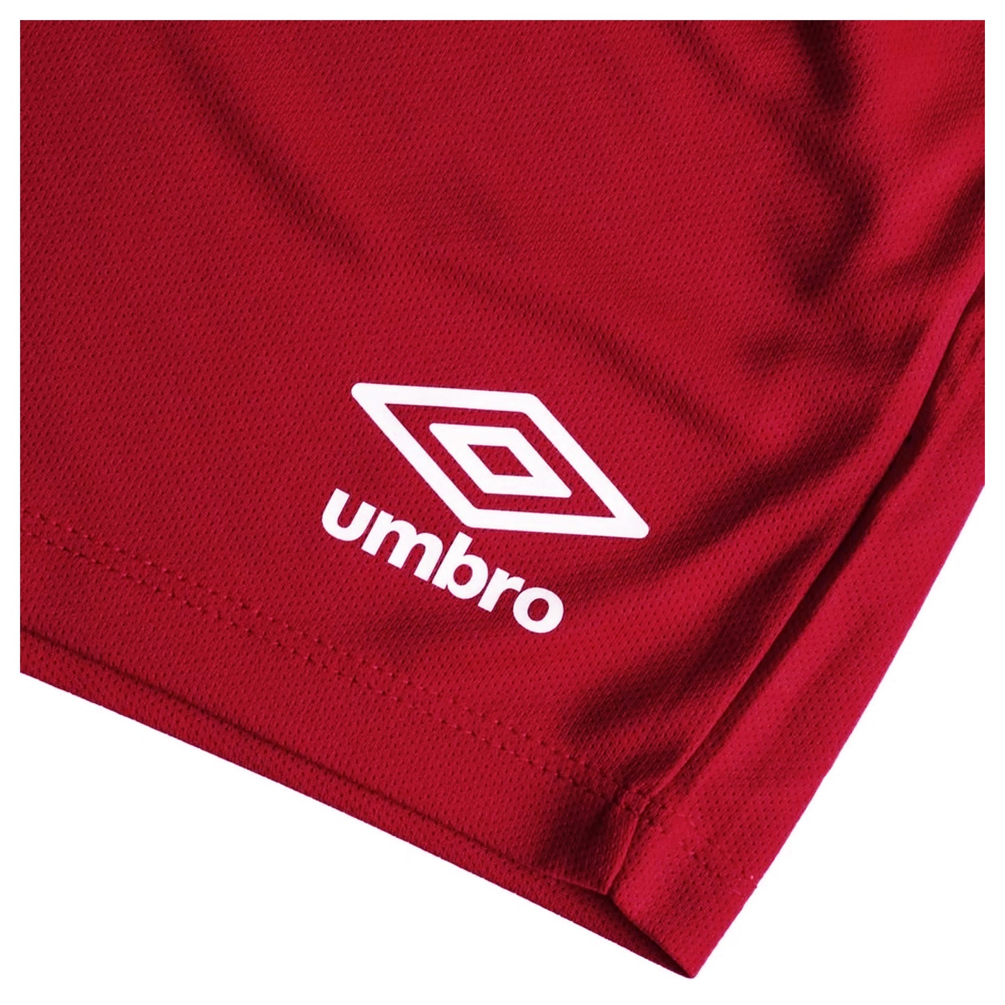 Vermillion - Side - Umbro Womens-Ladies Club Logo Shorts