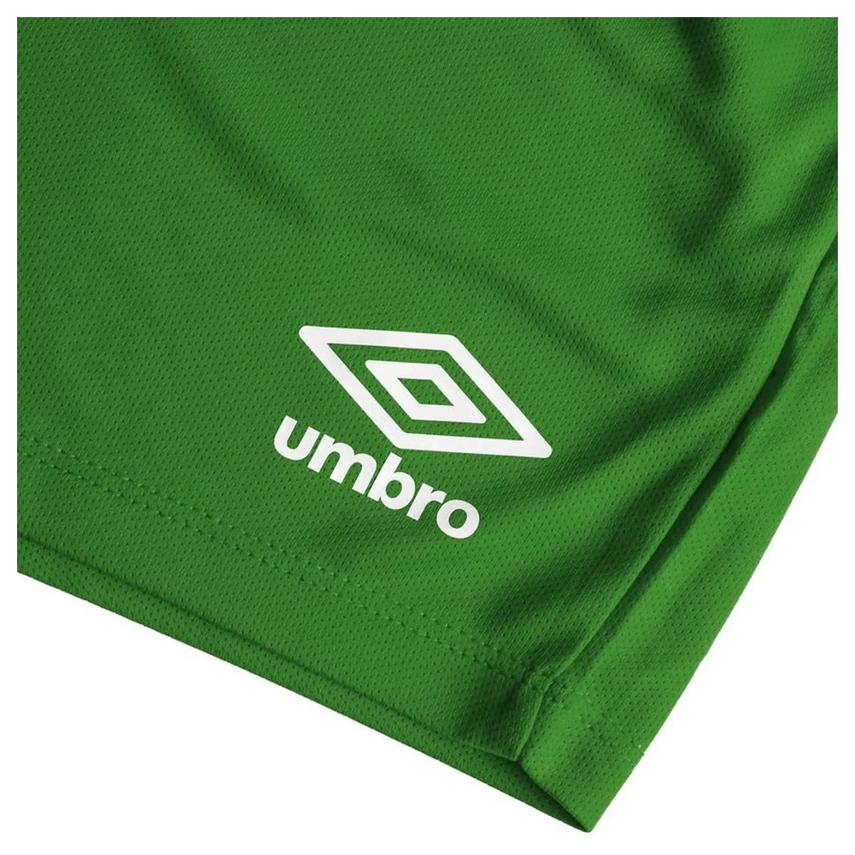 Emerald - Side - Umbro Womens-Ladies Club Logo Shorts
