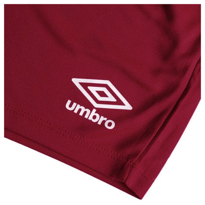 New Claret - Side - Umbro Womens-Ladies Club Logo Shorts