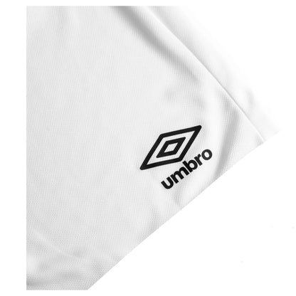 White - Side - Umbro Womens-Ladies Club Logo Shorts