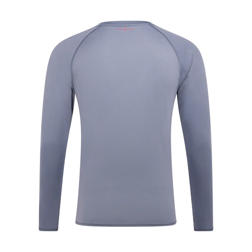 Folkstone-Grey - Back - Umbro Mens 24-25 England Rugby Relaxed Fit Long-Sleeved Training Jersey
