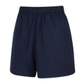 Dark Navy - Back - Umbro Womens-Ladies Club Essential Training Shorts