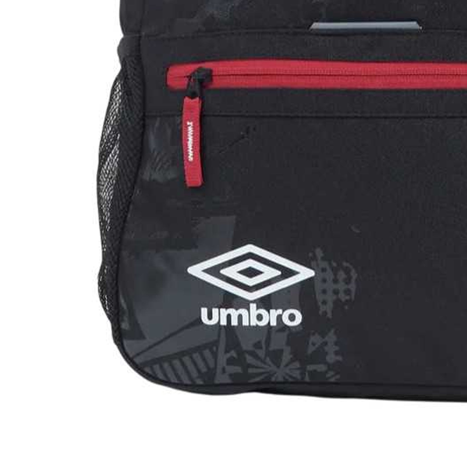 Black-White-Equestrian Red - Side - Umbro 24-25 Formation England Rugby Training Backpack