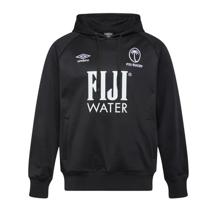 Black - Front - Umbro Unisex Adult Fiji Rugby Hoodie