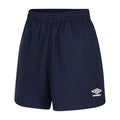 Dark Navy - Front - Umbro Womens-Ladies Club Essential Training Shorts