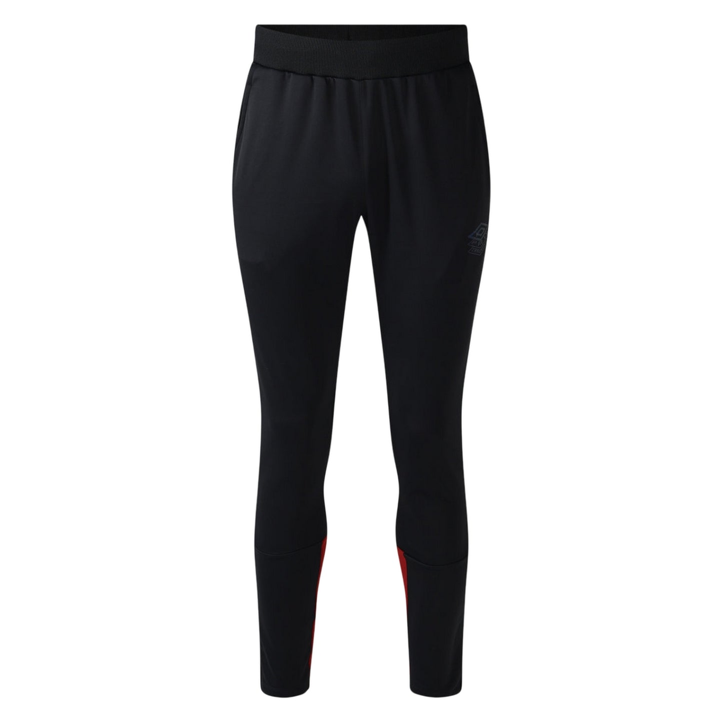 Black-Red Dahlia - Front - Umbro Mens Pro Training Polyester Jogging Bottoms