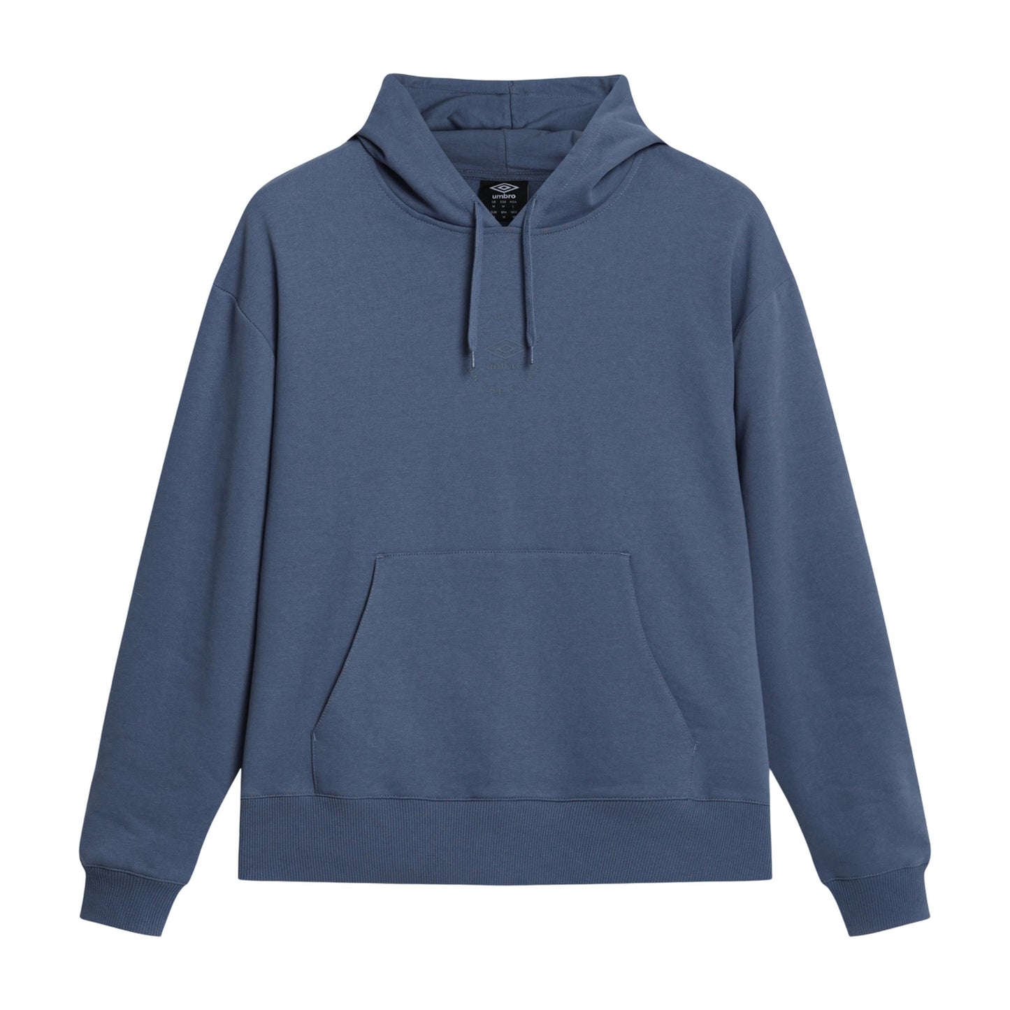 China Blue - Front - Umbro Mens Relaxed Fit Hoodie