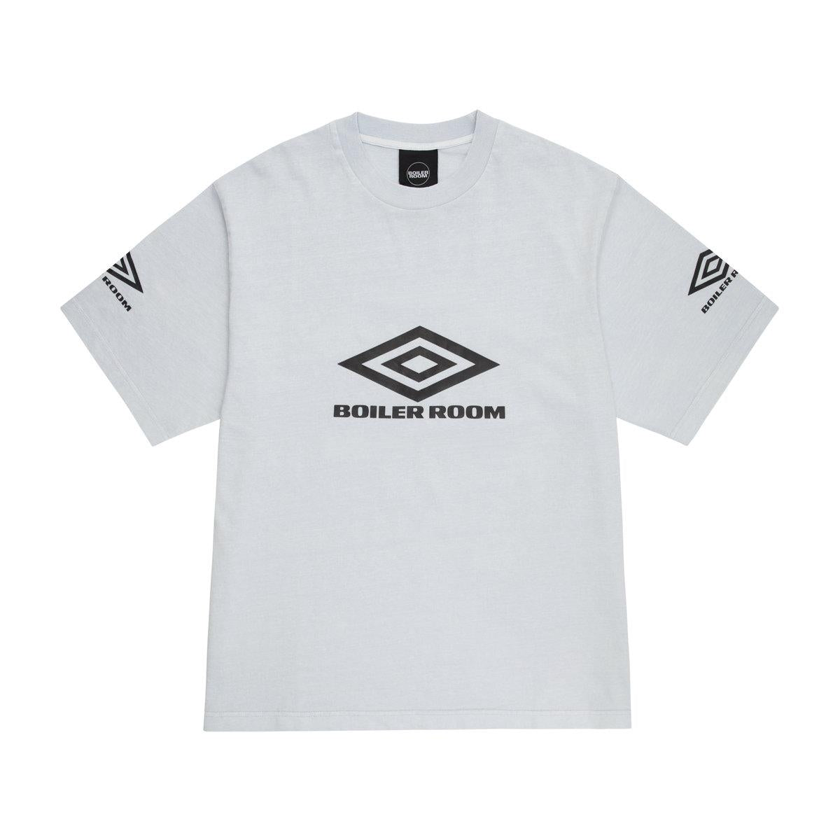 White - Front - Umbro Unisex Adult Boiler Room Washed T-Shirt
