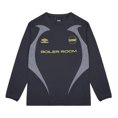 Blue - Front - Umbro Unisex Adult Boiler Room Long-Sleeved Football Jersey