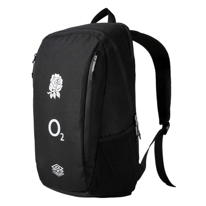 Black-Carbon - Side - Umbro 24-25 Pro England Rugby Training Backpack