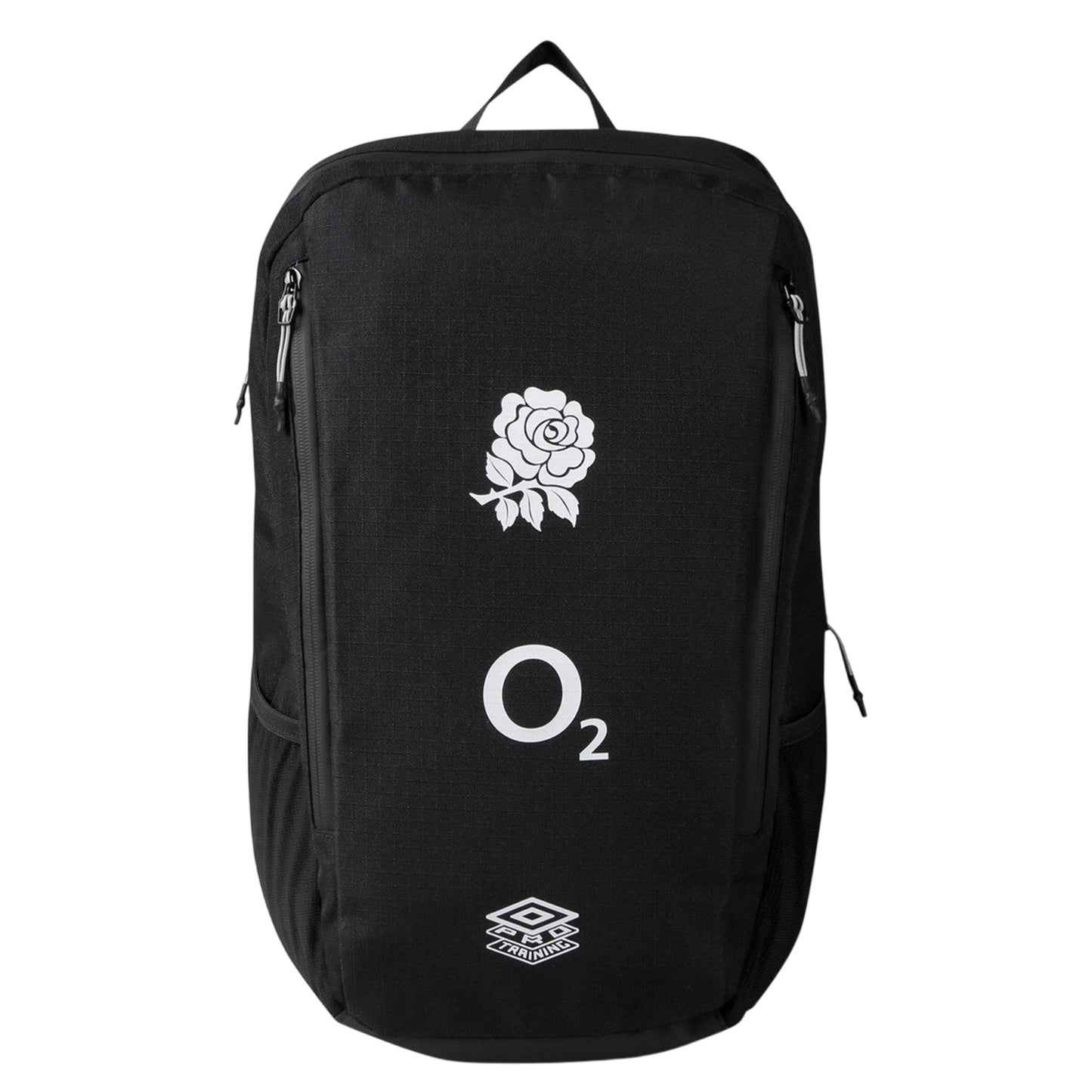 Black-Carbon - Front - Umbro 24-25 Pro England Rugby Training Backpack