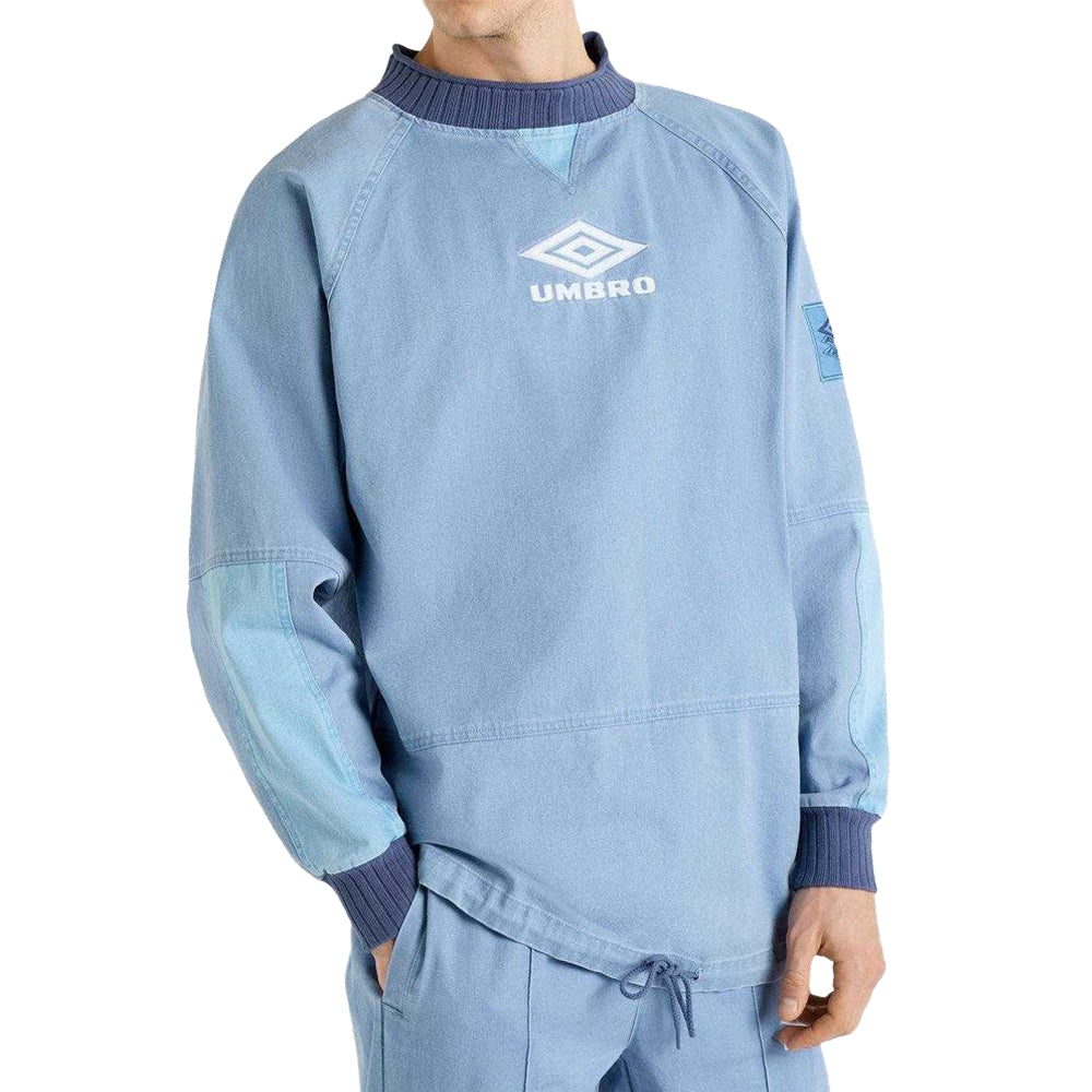 Infinity-Dusky Blue-Blue Indigo - Side - Umbro Mens Iconic Drill Top