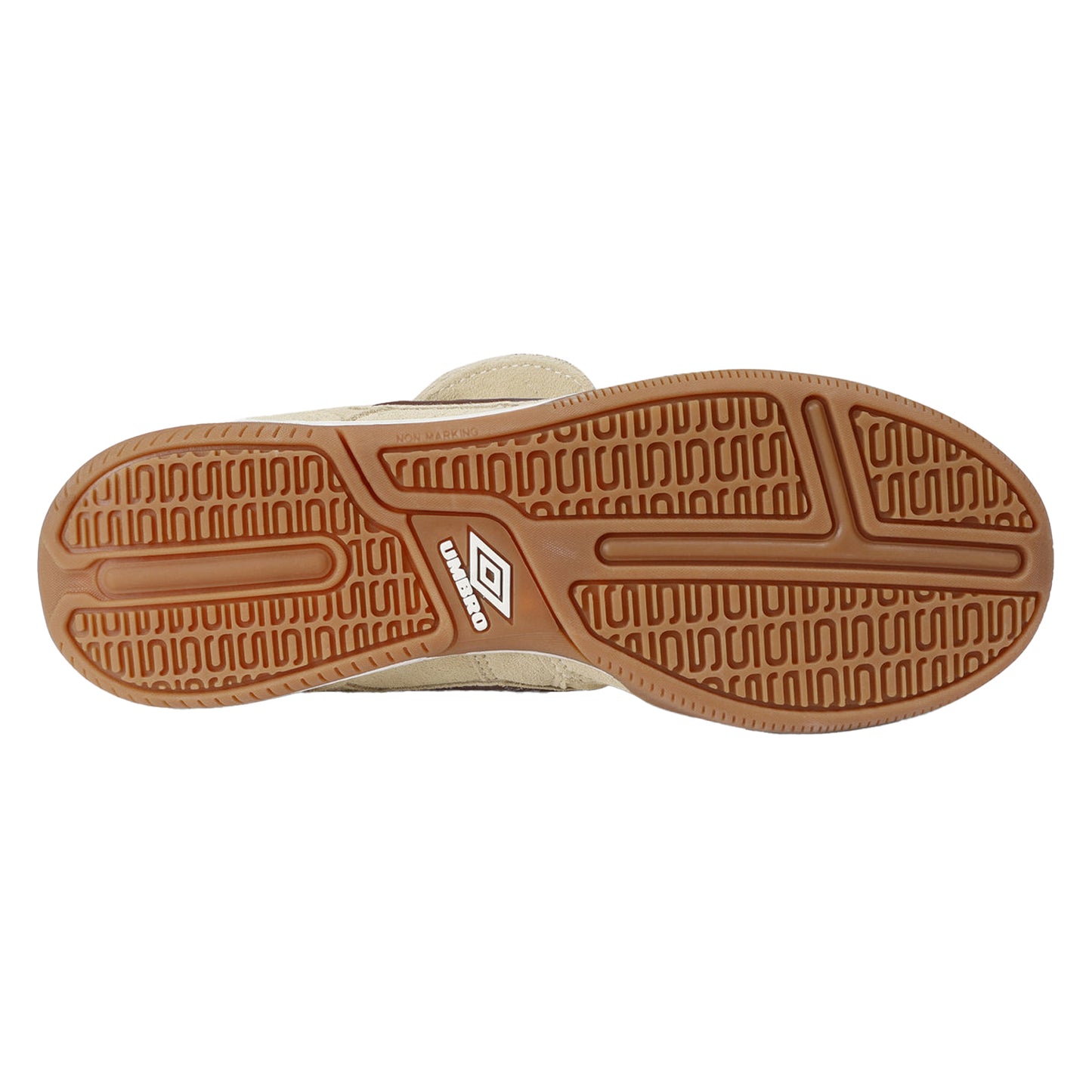 Cream-Dark Brown-White - Side - Umbro Mens Speciali Tr Flap Top Suede Trainers
