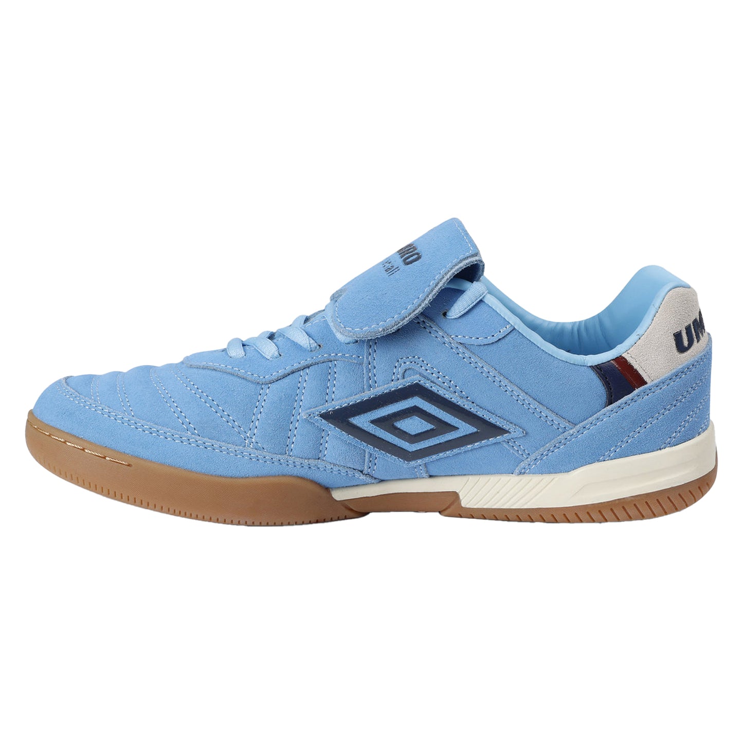 Vista Blue-Dark Navy - Back - Umbro Mens Speciali Tr Flap Top Suede Trainers