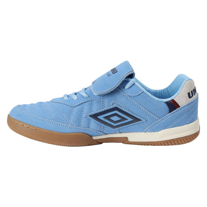 Vista Blue-Dark Navy - Back - Umbro Mens Speciali Tr Flap Top Suede Trainers