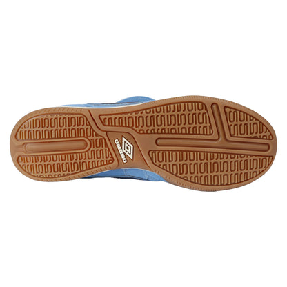 Vista Blue-Dark Navy - Side - Umbro Mens Speciali Tr Flap Top Suede Trainers