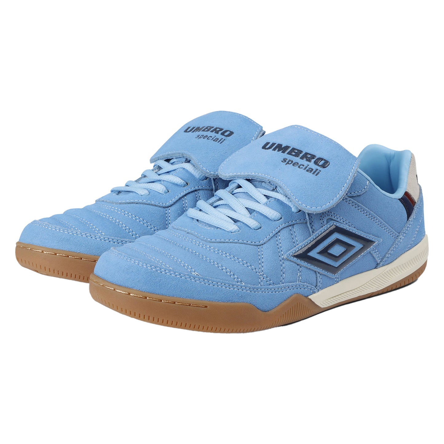 Vista Blue-Dark Navy - Lifestyle - Umbro Mens Speciali Tr Flap Top Suede Trainers
