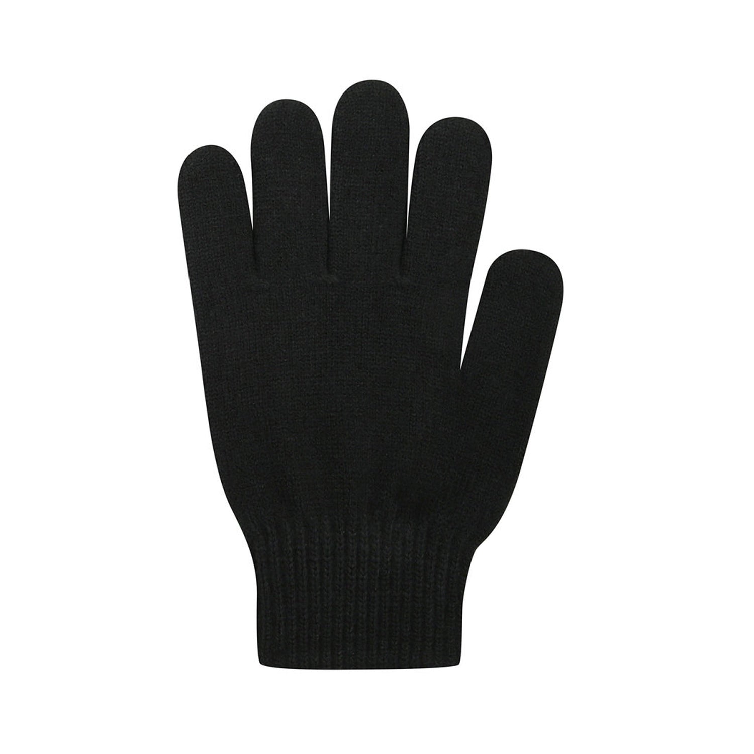 Black - Back - Umbro Knitted Gloves