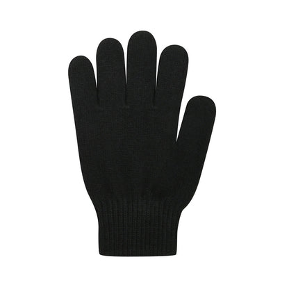Black - Back - Umbro Knitted Gloves