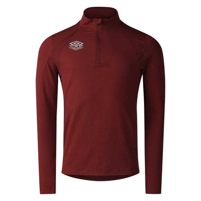 Cabernet - Front - Umbro Mens Pro Training Half Zip Top