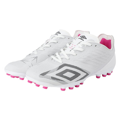 White-Black-Pink Glow - Lifestyle - Umbro Mens Velocita Decima Pro Artificial Ground Football Boots