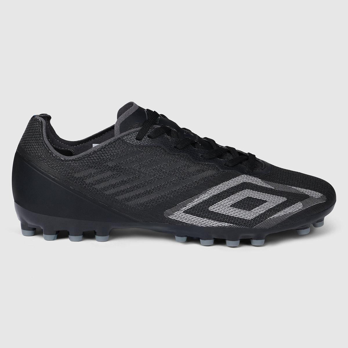 Pirate Black-Gunmetal-Black Shimmer - Front - Umbro Mens Velocita Decima Pro Artificial Ground Football Boots