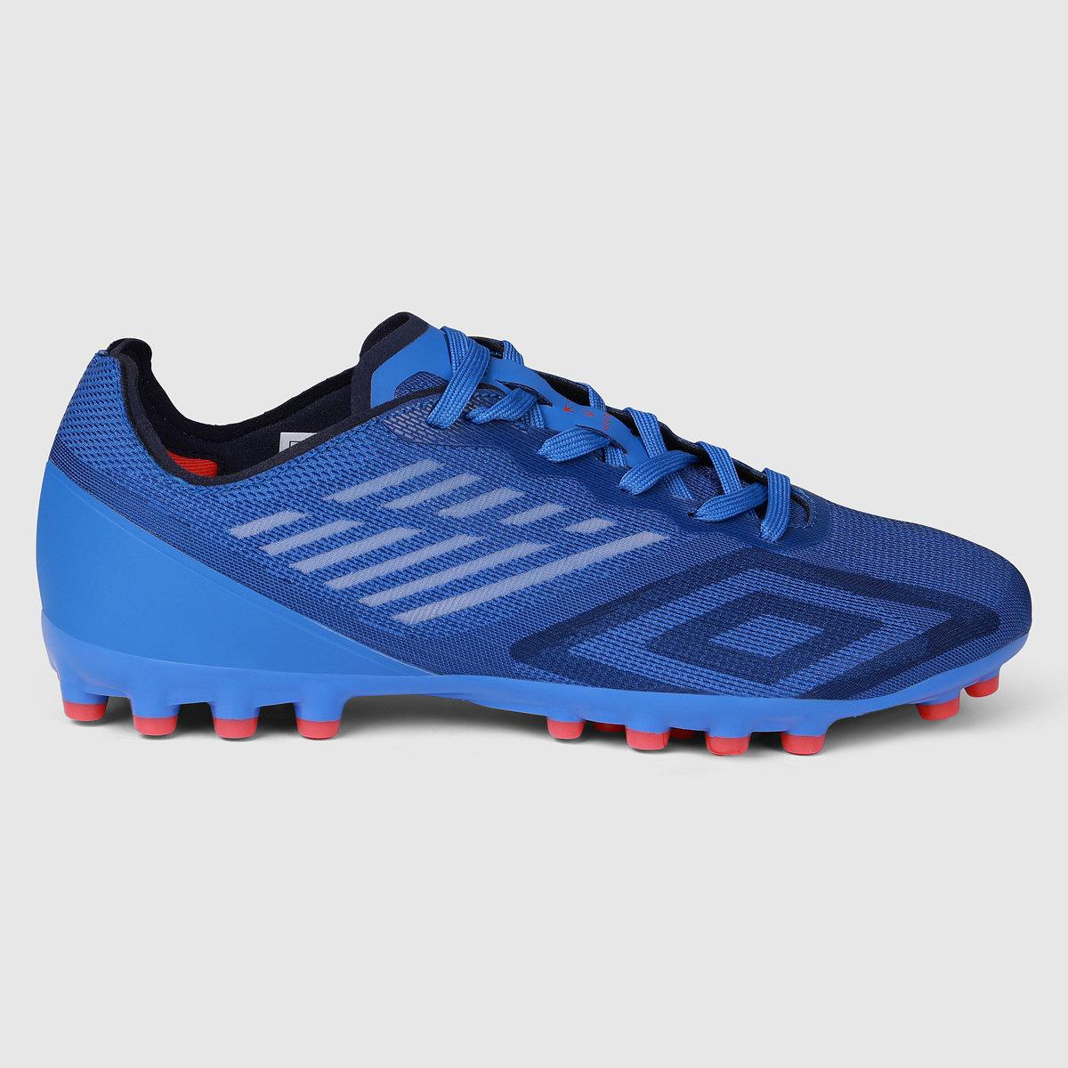 Dazzling Blue-Baritone Blue-Goji Berry - Front - Umbro Mens Velocita Decima Pro Artificial Ground Football Boots