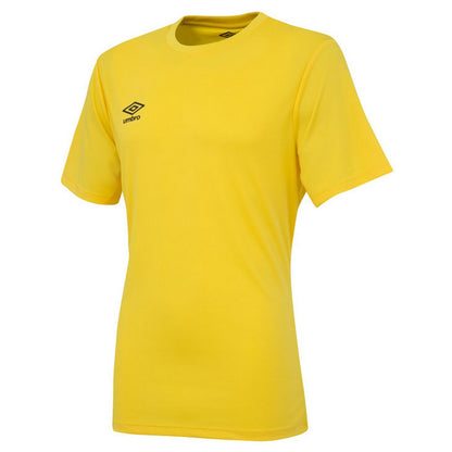Yellow - Front - Umbro Mens Club Short-Sleeved Jersey