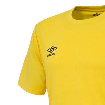 Yellow - Lifestyle - Umbro Mens Club Short-Sleeved Jersey