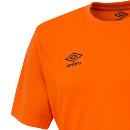 Shocking Orange - Lifestyle - Umbro Mens Club Short-Sleeved Jersey